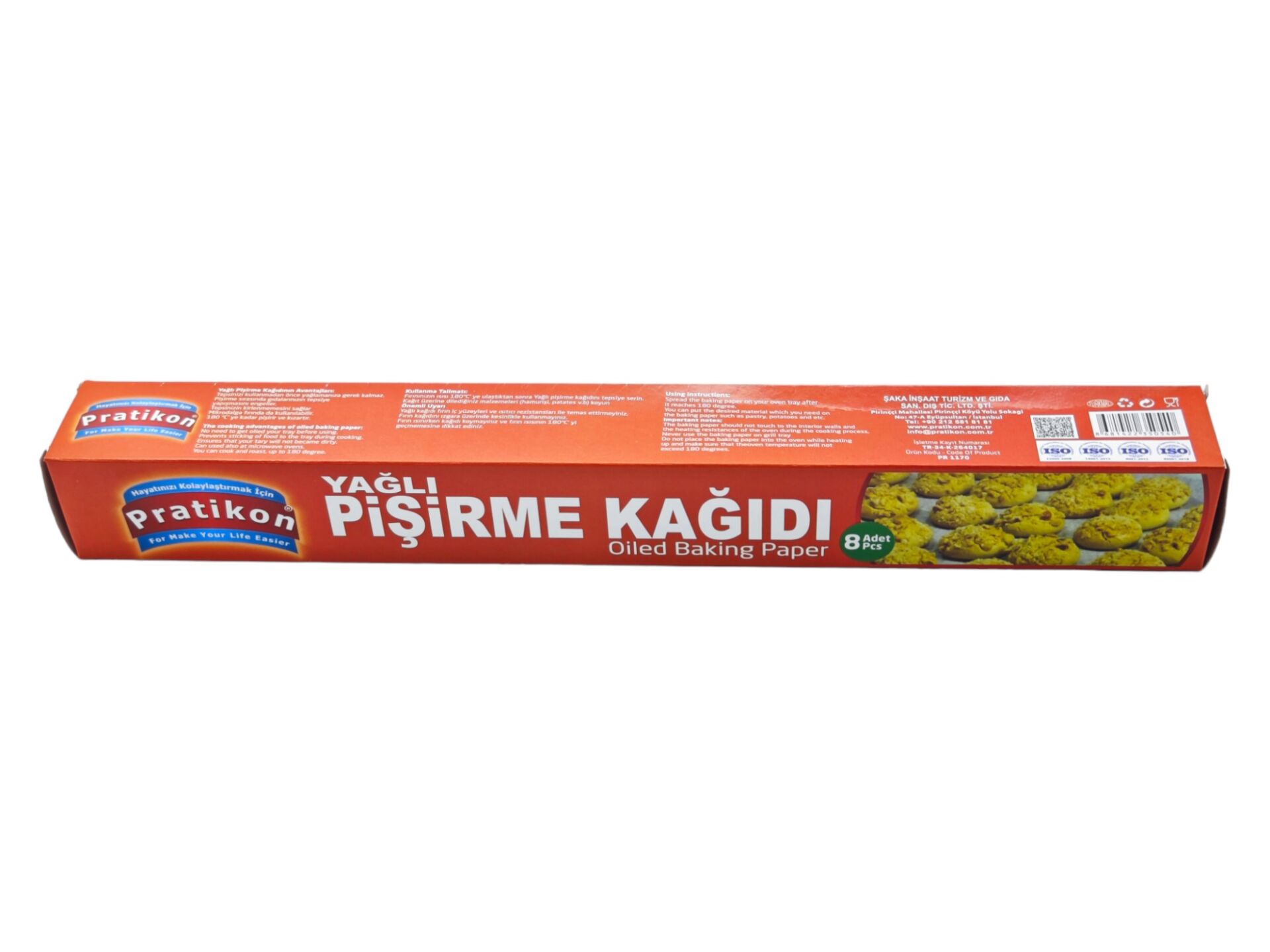 Pr 1170   Pratikon Yağlı Pişirme Kağıdı 8li