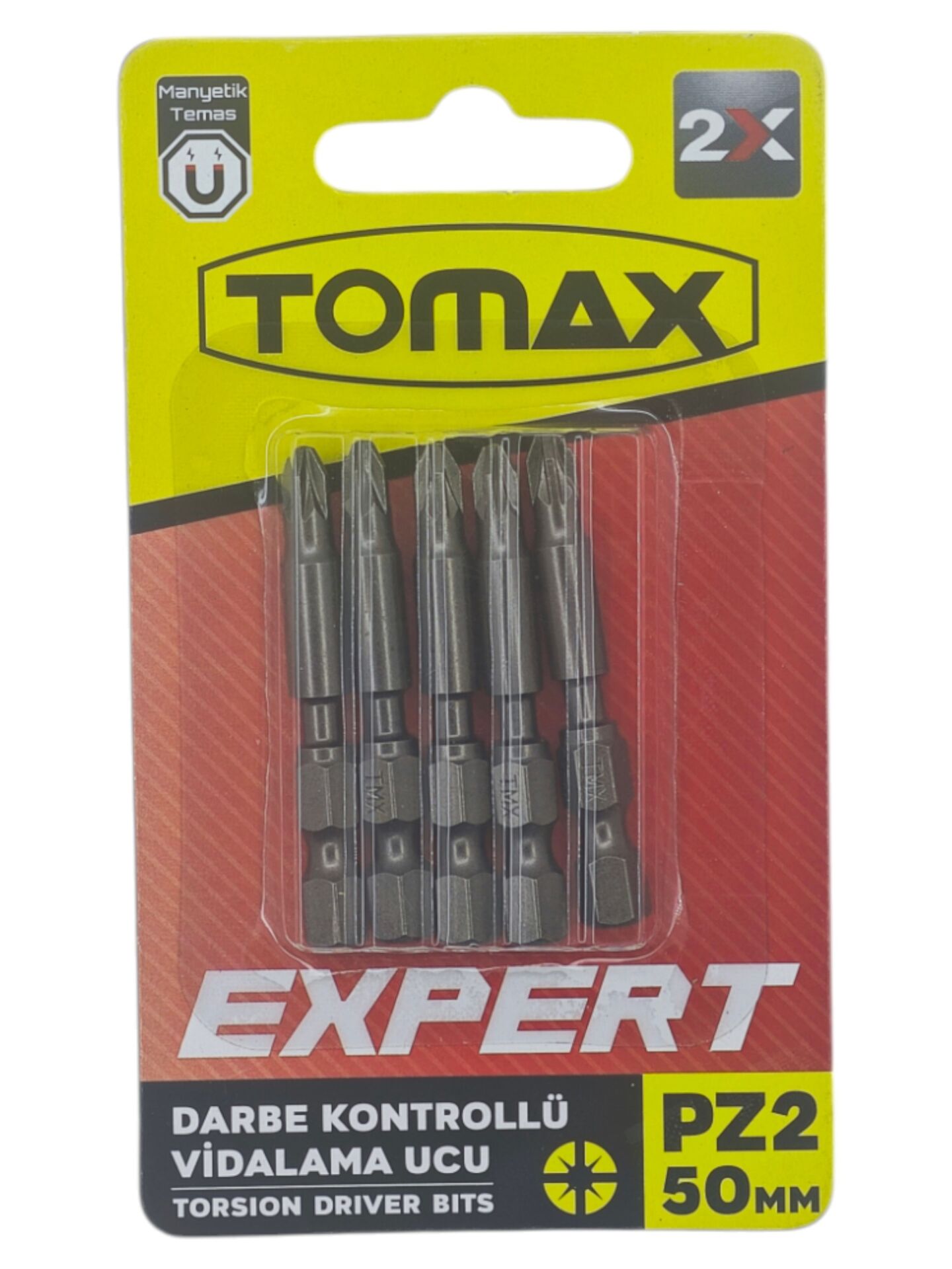 T-0362   Tomax Yıldız Bits Uç PZ 2X 50mm - Yuvarlak