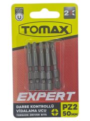 T-0362   Tomax Yıldız Bits Uç PZ 2X 50mm - Yuvarlak