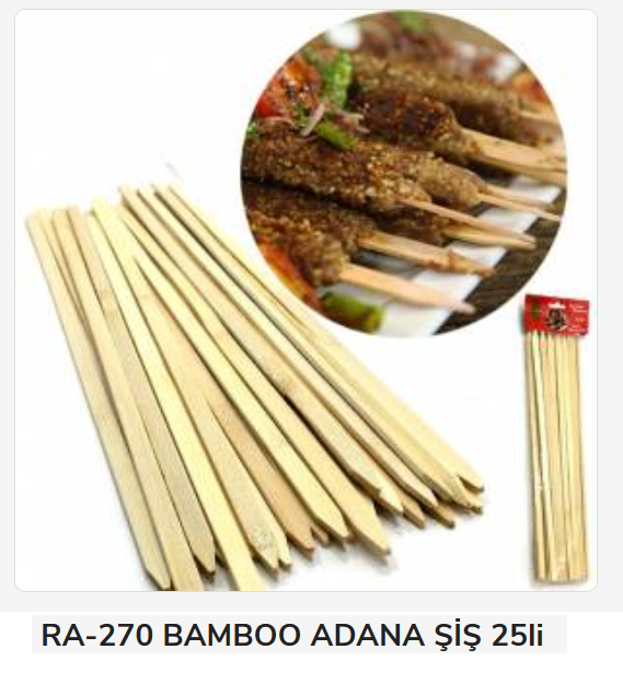 Bls-Bcs-0930   Balsa Bambu Adana Şiş 30Cm