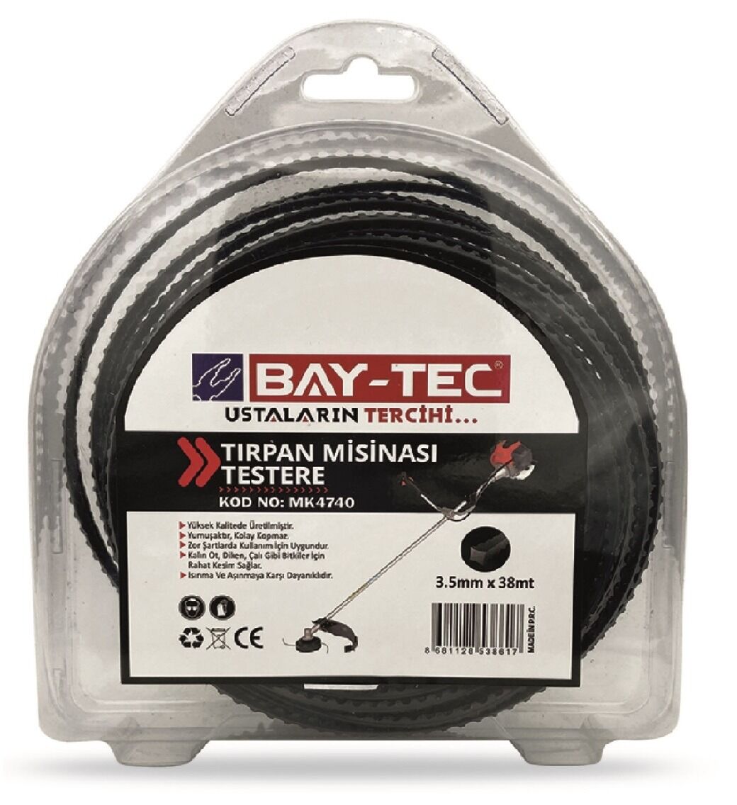 MK4740   Bay-Tec Tırpan Ot Misinası 3.5mm 38m (Testere)