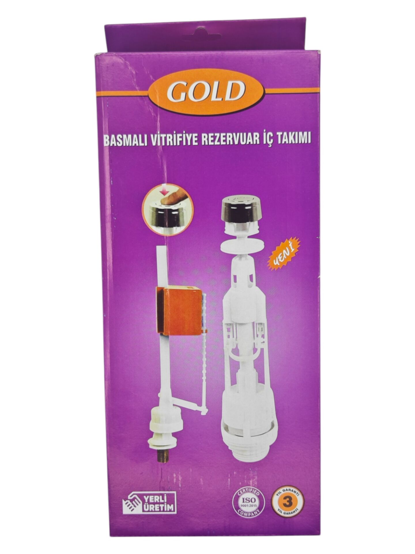 02214   Gold Basmalı Vitrifiye Rezervuar İç Takımı