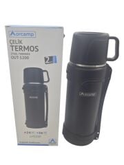 OUT-5200   Orcamp Bardak Kapaklı Çelik Termos 2000ml