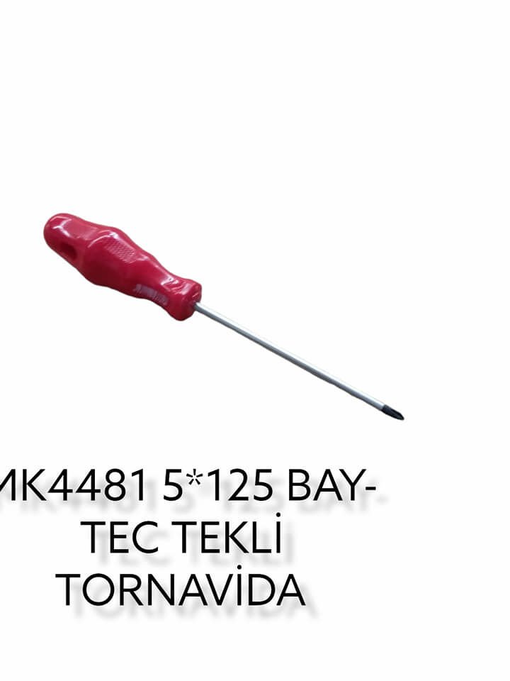 Mk4481   Bay-Tec Tekli Tornavida 5*125 (Yıldız)