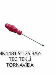 Mk4481   Bay-Tec Tekli Tornavida 5*125 (Yıldız)