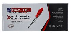 Mk4482   Bay-Tec Tekli Tornavida 5*150 (Yıldız)