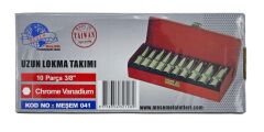 M-041   Meşem 3/8 Uzun Lokma Takımı 10Prç