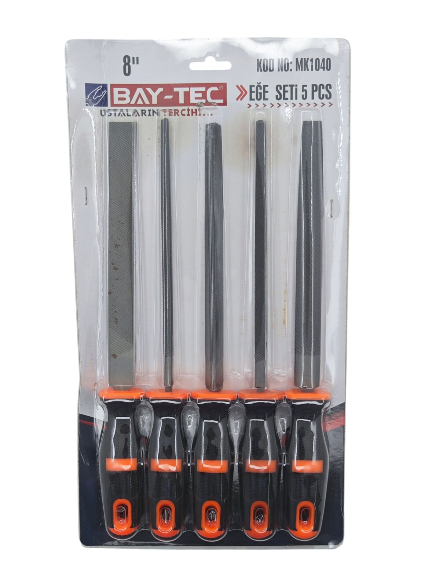 MK1040   Bay-Tec 5 Parça Eğe Seti 8''
