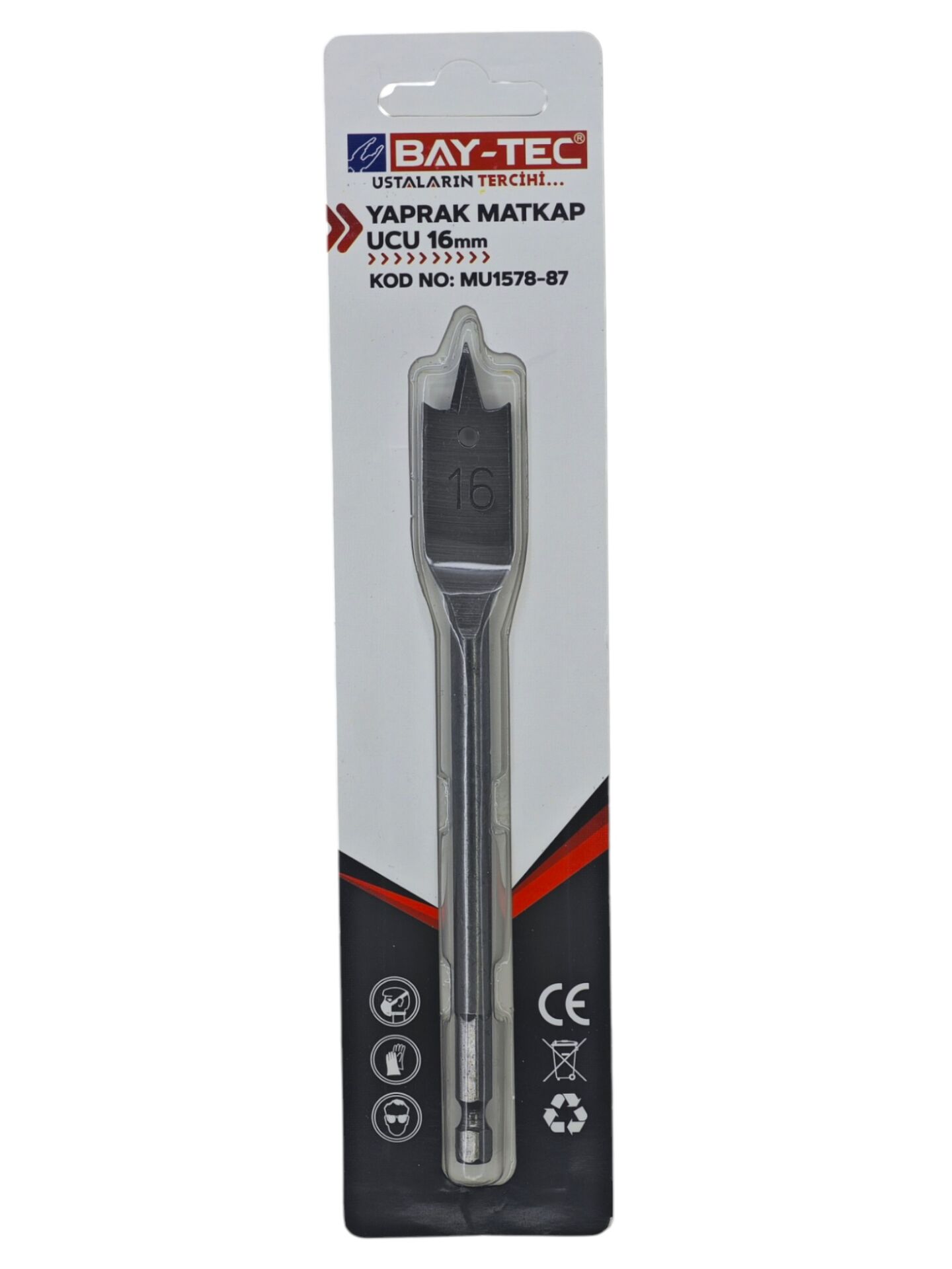 MU1578-87   Bay-Tec Yaprak Matkap Ucu 16mm