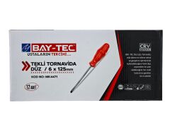 Mk4472   Bay-Tec Tekli Tornavida 6*150 - Düz