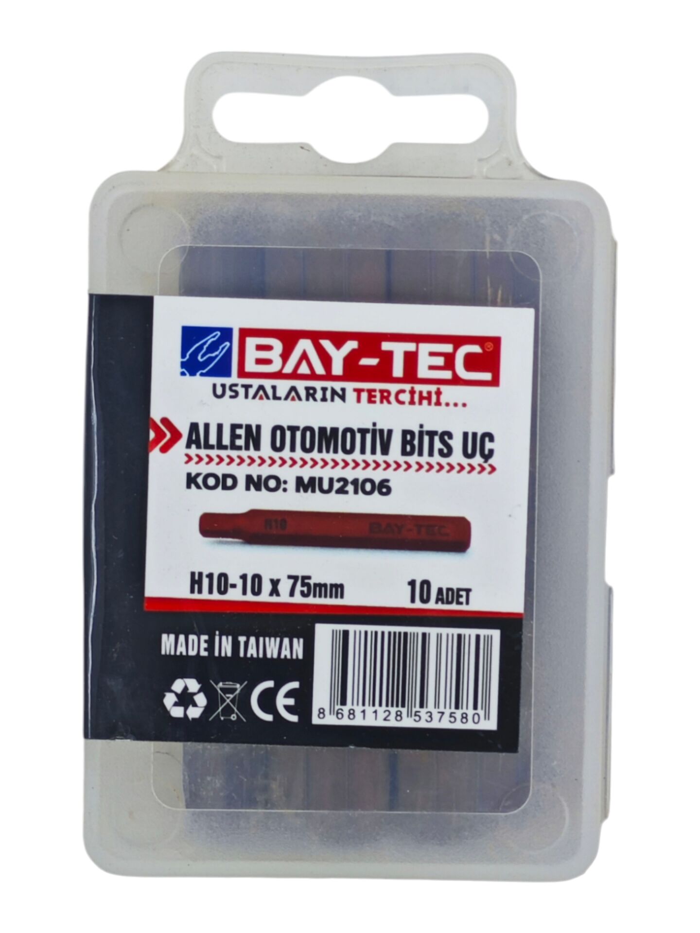 MU2106   Bay-Tec Allen Otomotiv Bits Uc H10-10*75mm