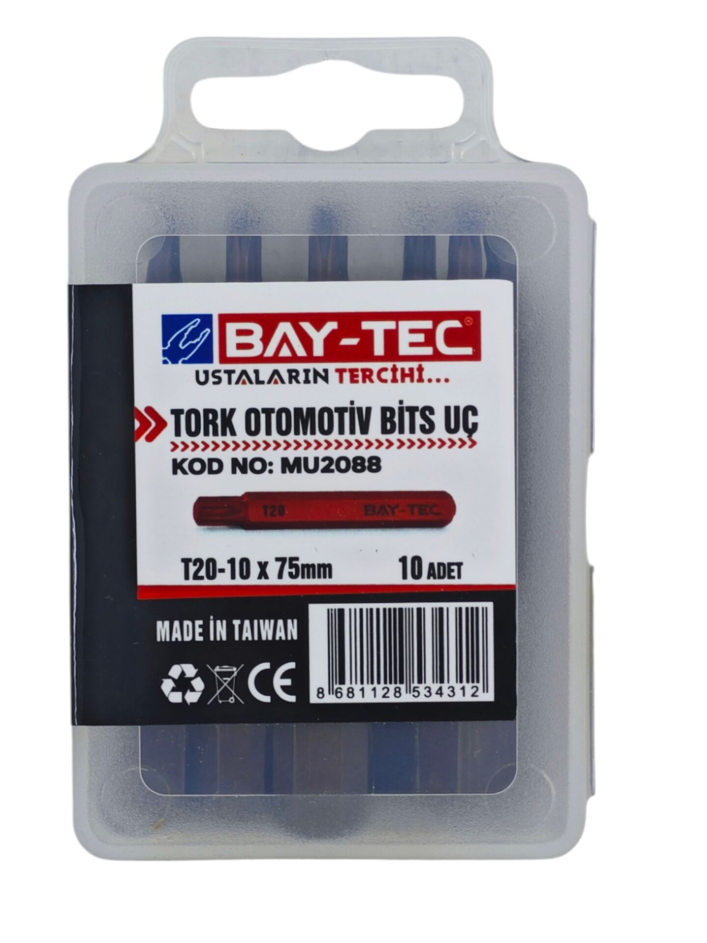 MU2088   Bay-Tec Tork Otomotiv Bits Uç T20-10*75mm