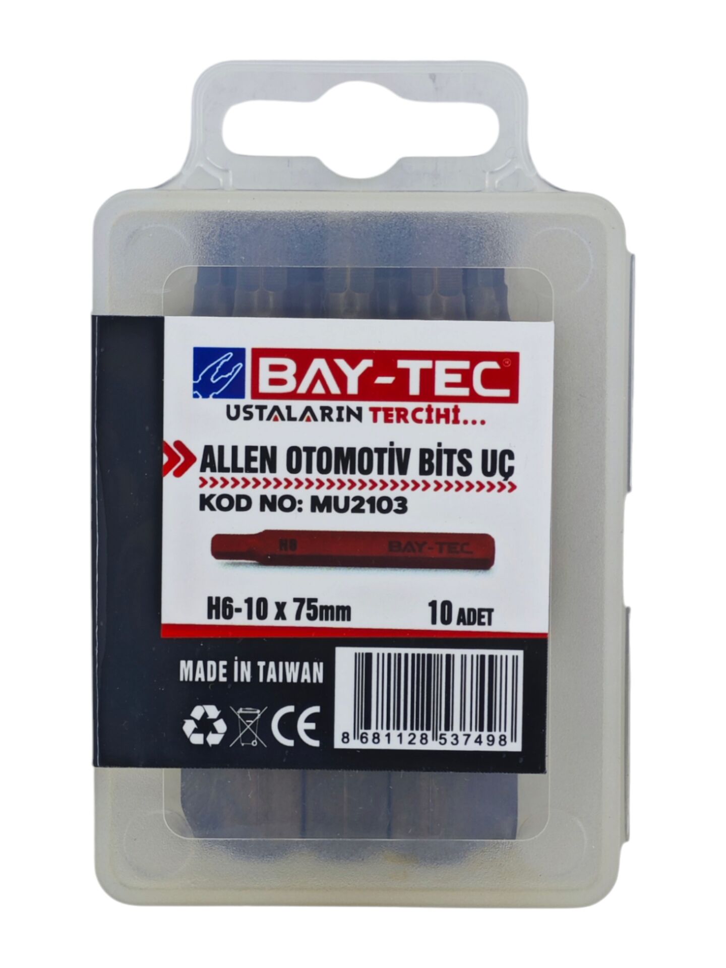 MU2103   Bay-Tec Allen Otomotiv Bits Uc H6-10*75mm