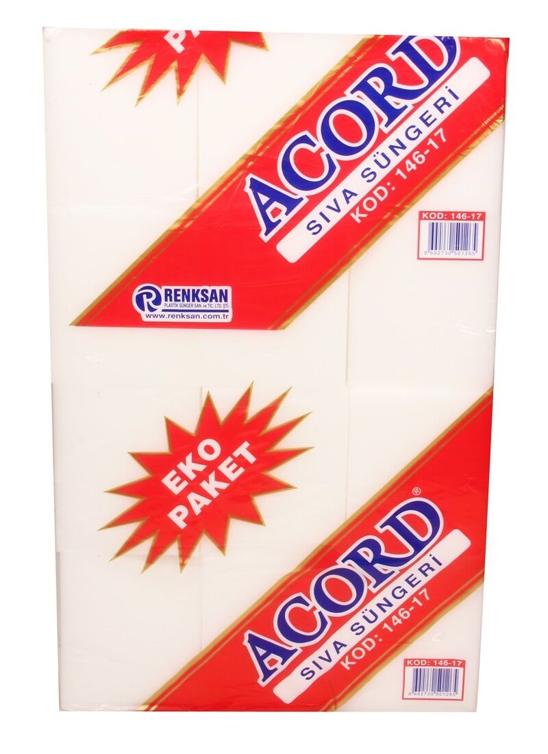 146-17   Acord Beyaz Sıvacı Süngeri - İnce