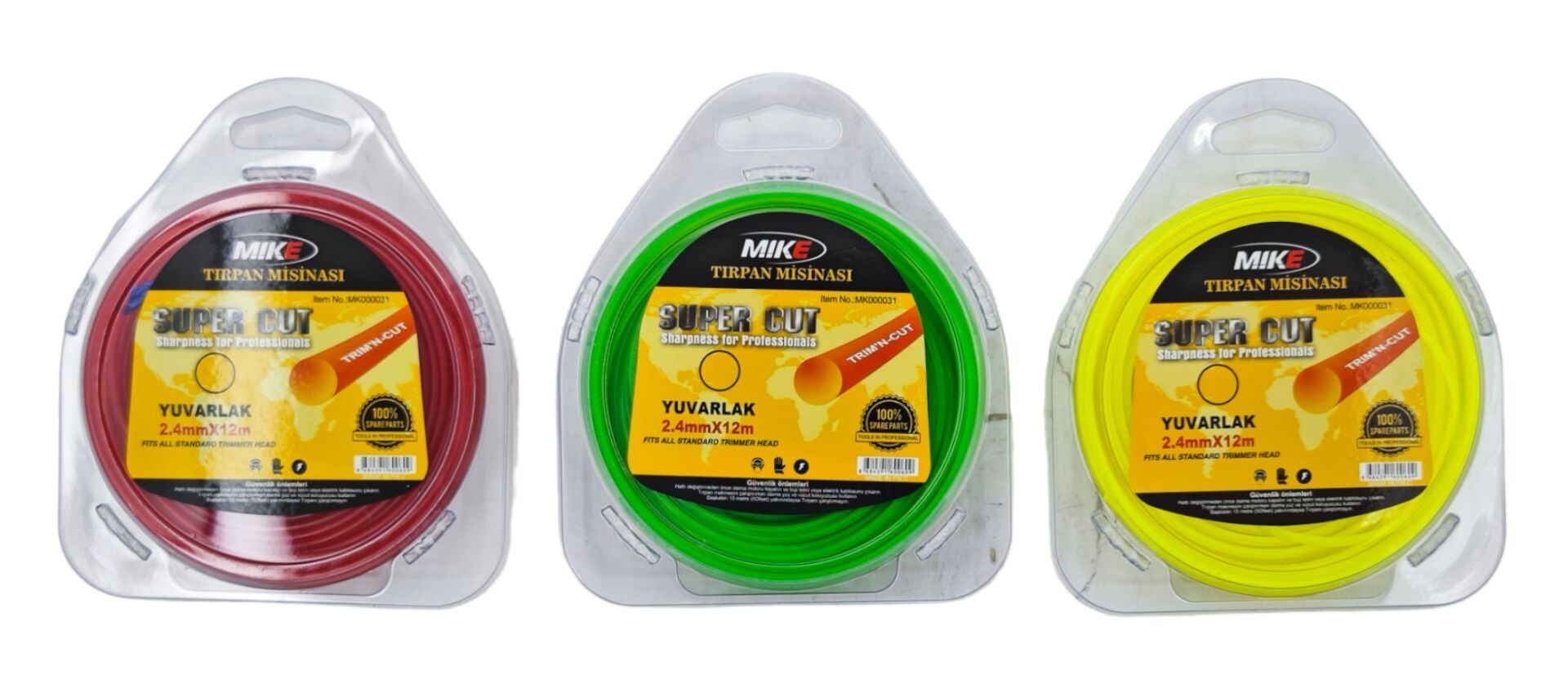 Mk000031   Mıke Tırpan Ot Misinası 2.4Mm*12M
