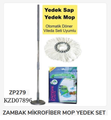 ZP279   Zambak Mikrofiber Mop Yedek Set