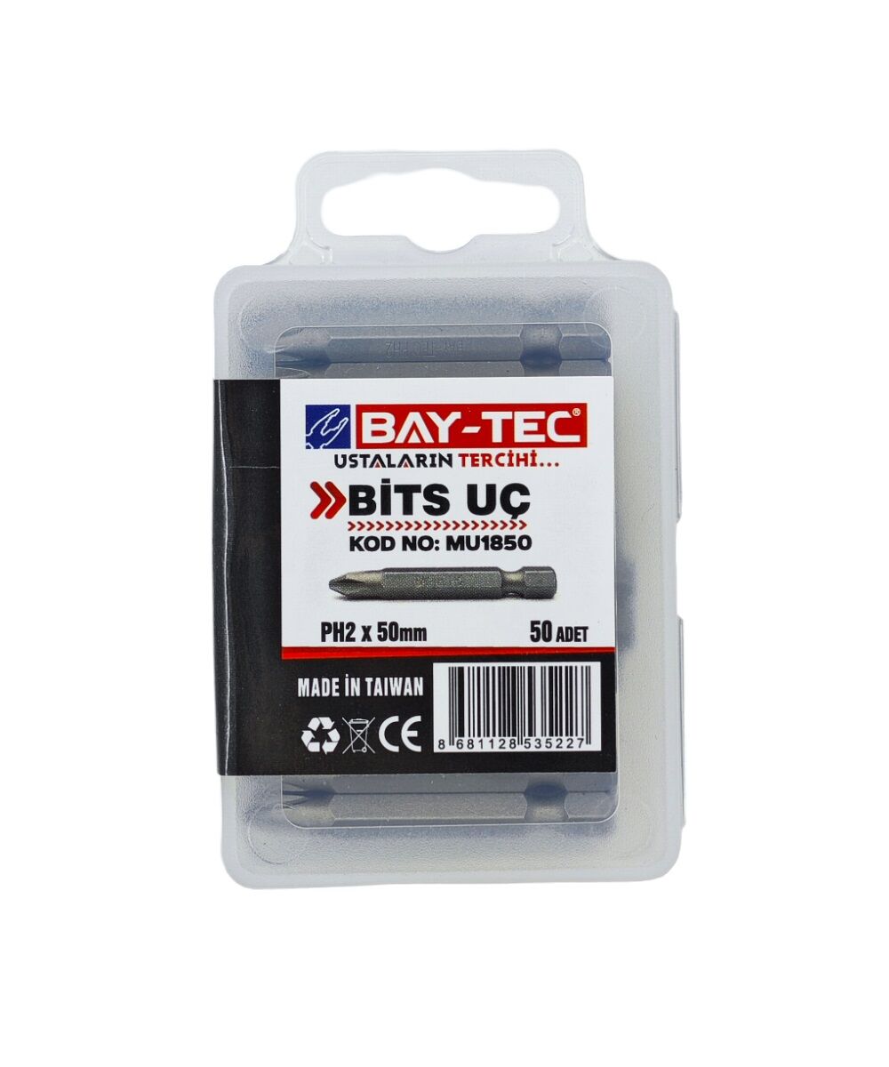 MU1850   Bay-Tec Yıldız Bits Uç PH2*50mm