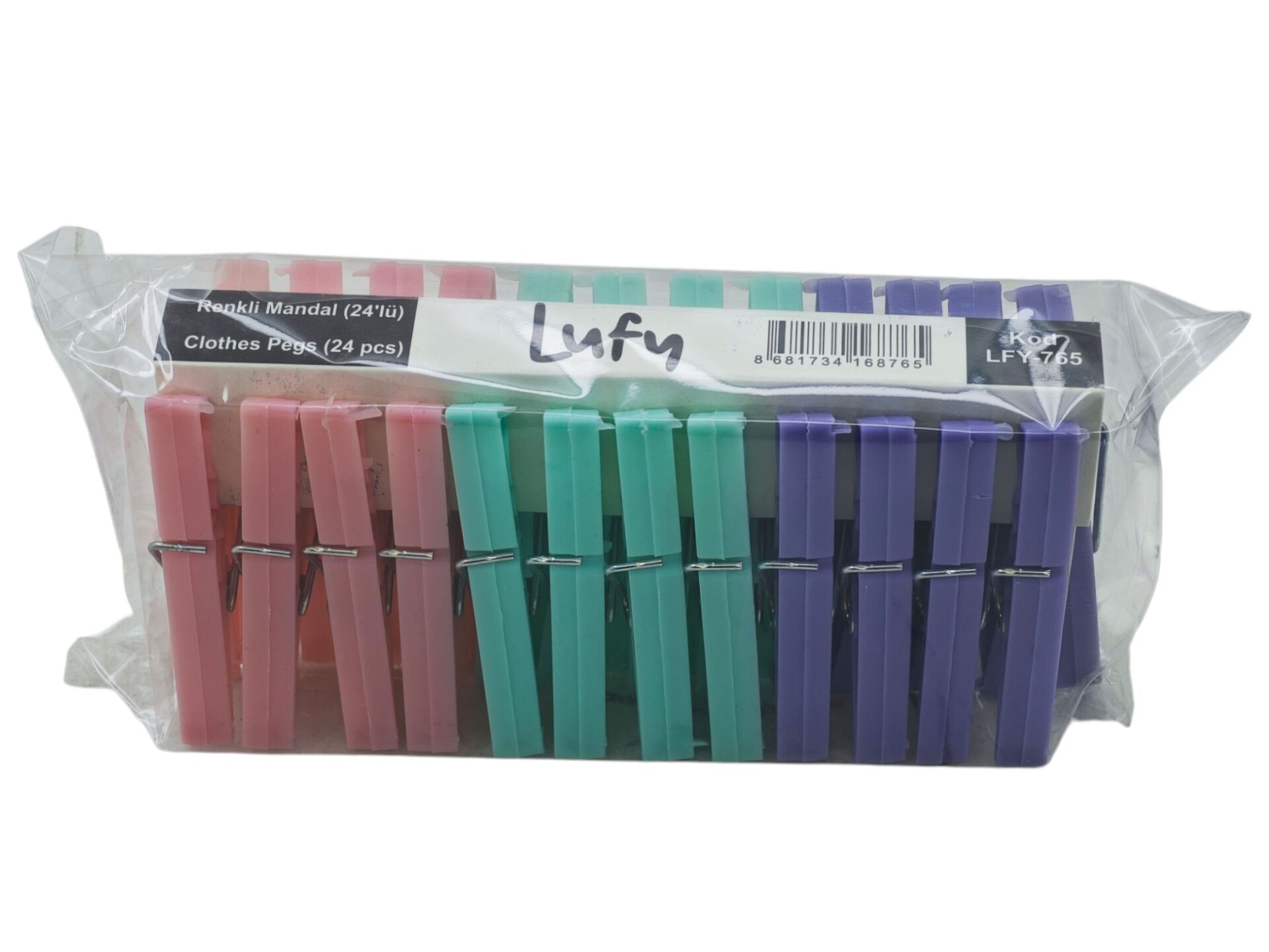 LFY-765   Lufy Plastik Renkli Mandal Mandal 24lü