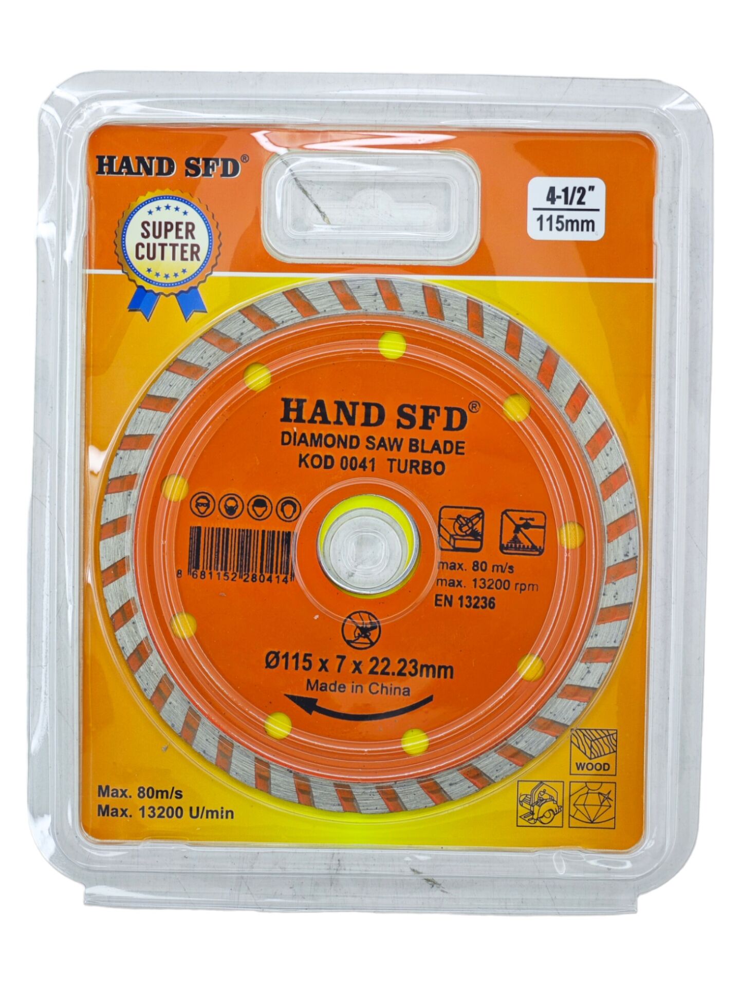 0041   Hand Sfd Dıamond Turbo Kesici 115Mm