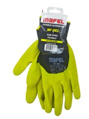 MF 084   Mafel Latex Pütürlü Eldiven 3/4 10'' - Sarı/Siyah