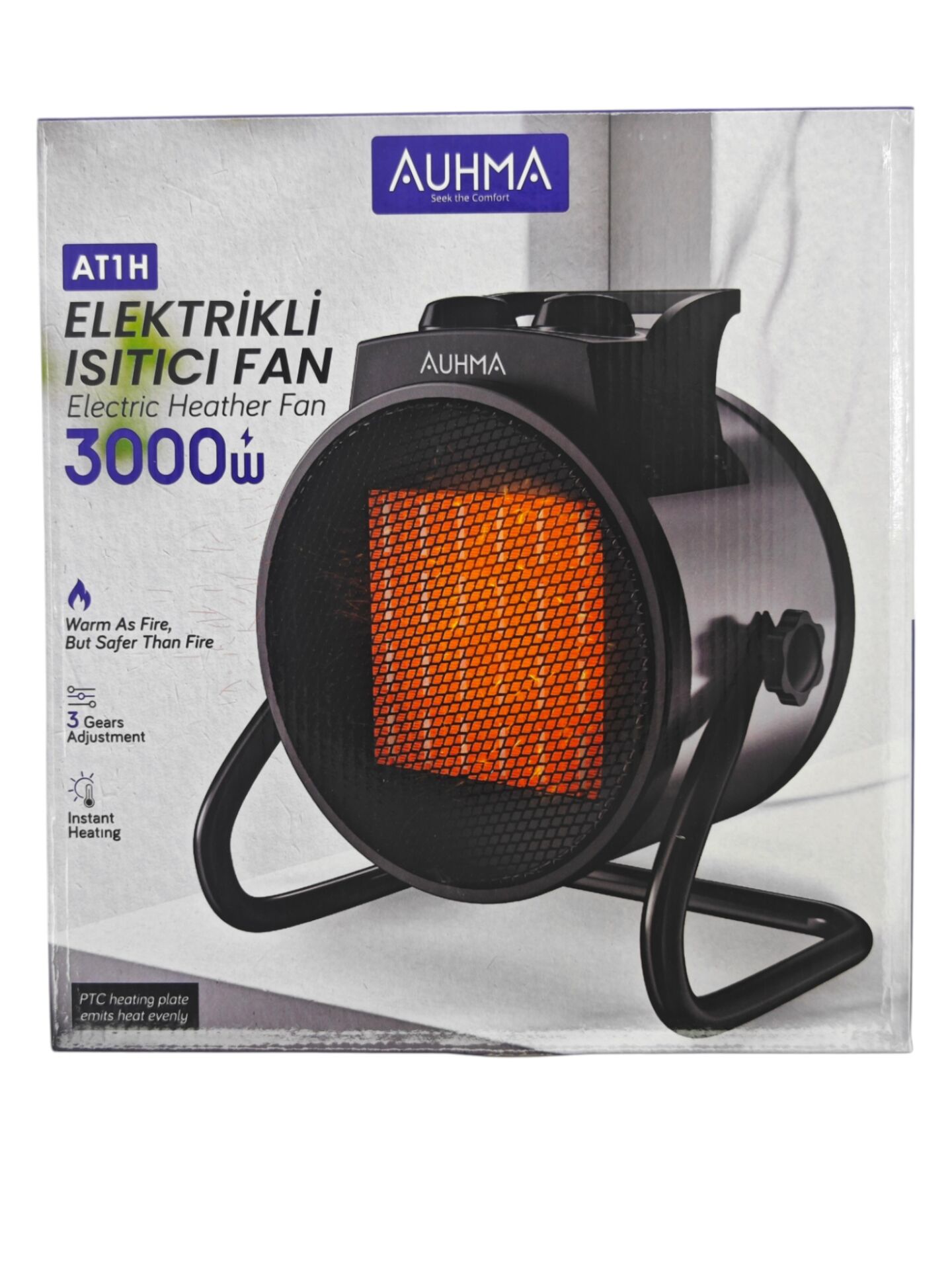 AT1H   Auhma Elektrikli Isıtıcı Fan 3000W