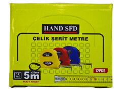 0165   Hand SFD Çelik Şerit Metre 5m*25mm