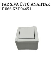 F 066   Far Sıva Üstü Anahtar - Kare