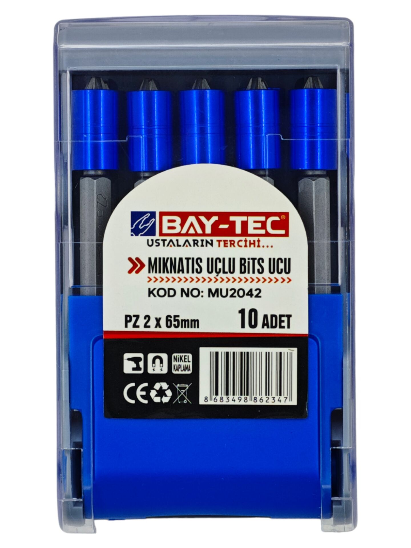 Mu2042   Bay-Tec Miknatıs Uçlu Bits Uç Pz 65Mm