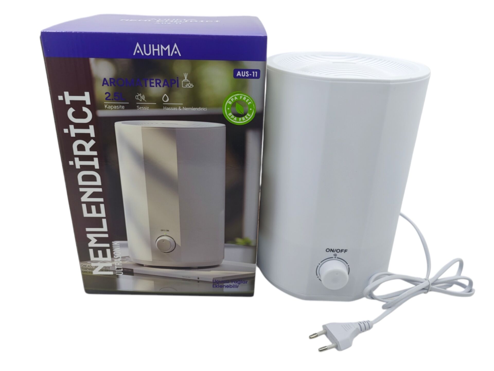 AUS-11   Auhma 7 Led Aromaterapi Ultrasonic Nemlendirici 2500ml