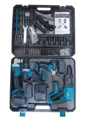 HKT-900   Haktaş 4lü Şarjlı Set - Matkap+Hilti+Somun Sıkma+İsriral