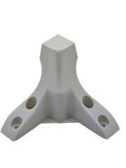 17005   Lükens Plastik Ayak 8Cm - Beyaz