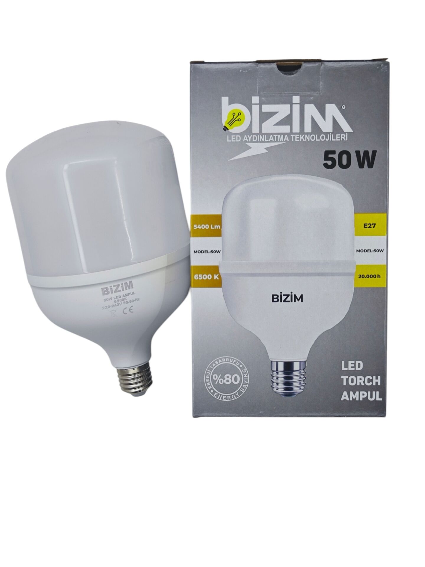 T50   BZM E27-50W Led Torc Ampul
