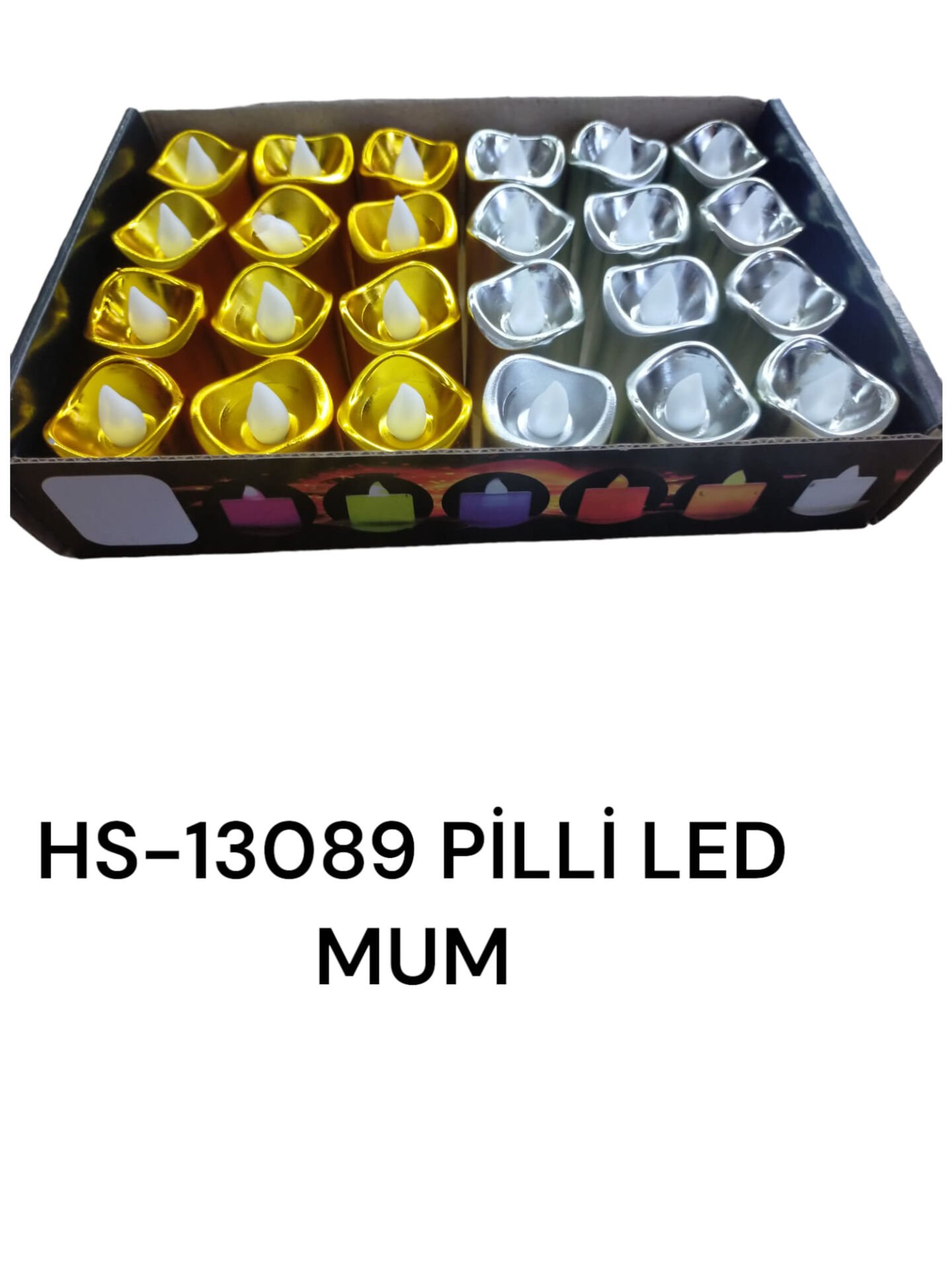 Hs-13089   Akkuzu Pilli Led Mum 24Lü