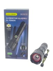 OR-702-TG   Gold Orion Alüminyum Alaşımlı Şarlı El Feneri