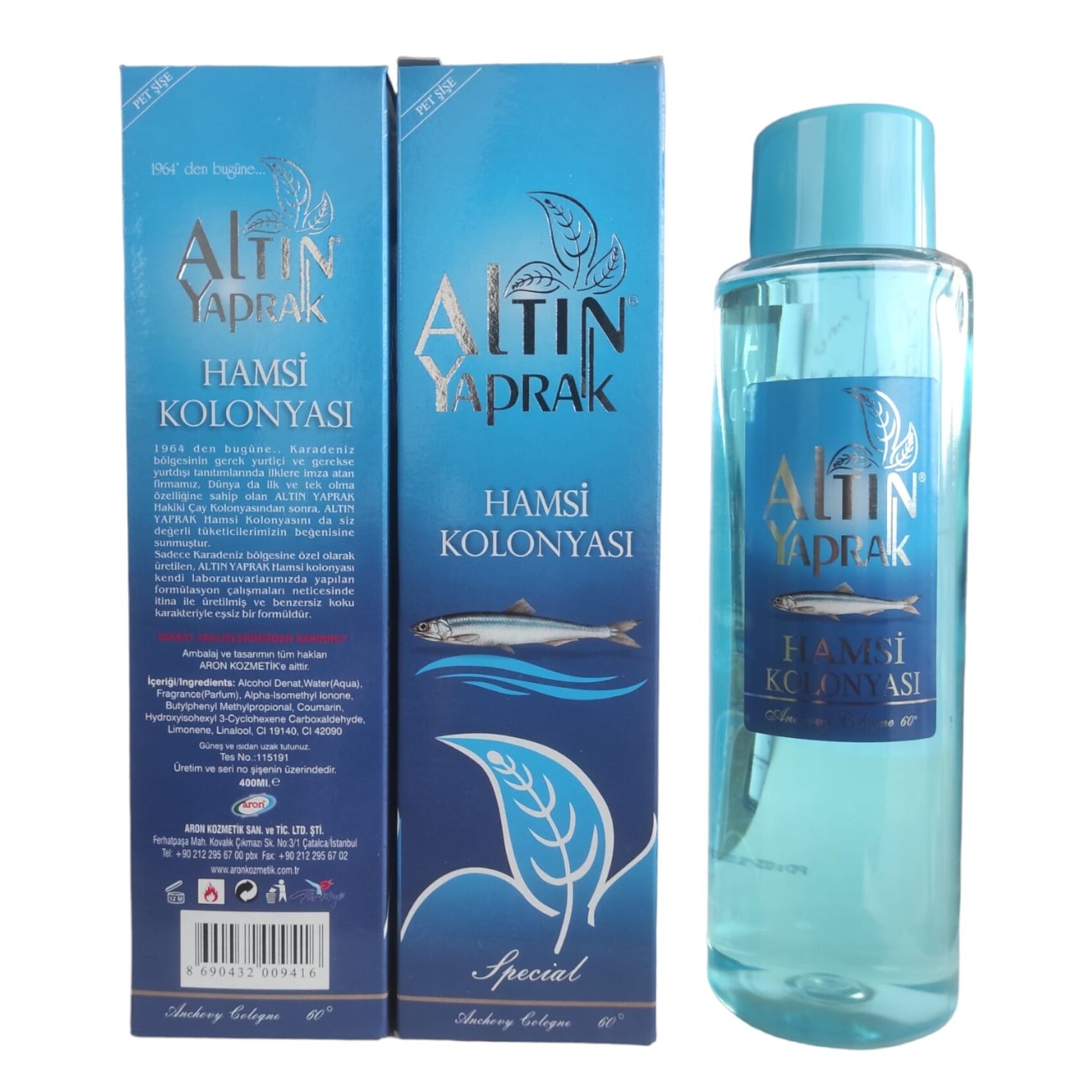 120   Altın Yaprak Hamsi Kolonyası 400ml