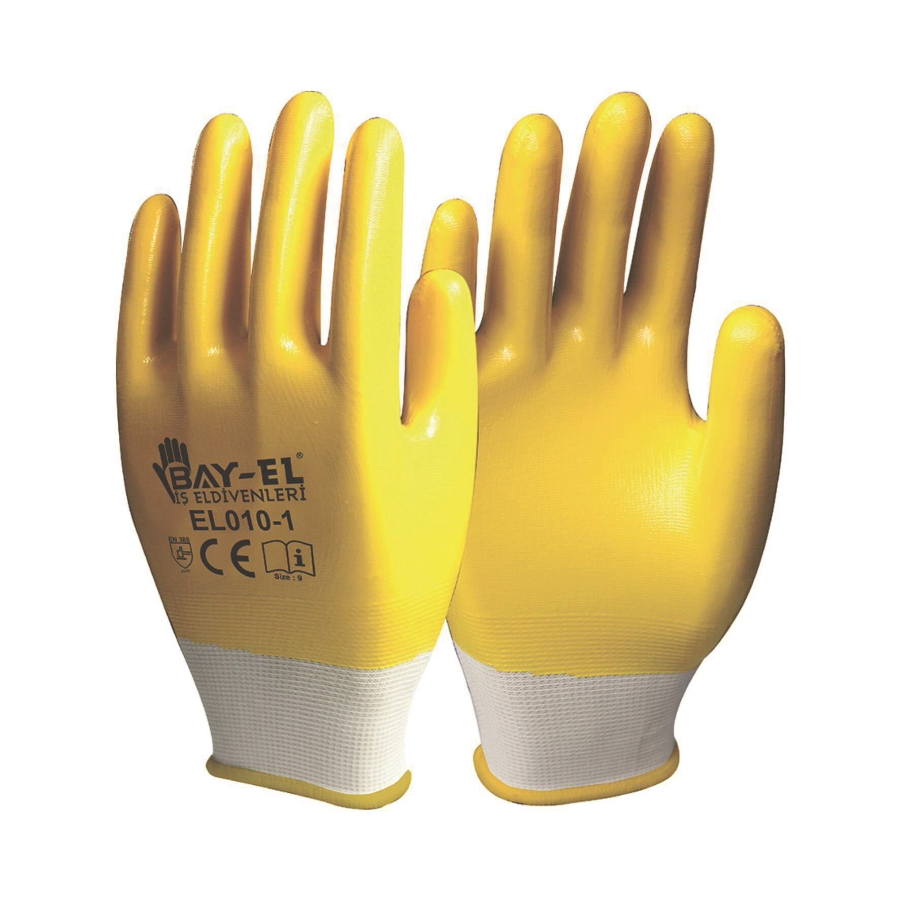 EL050   Bay-El Orjinal Eldiven Full 9'' - Sarı