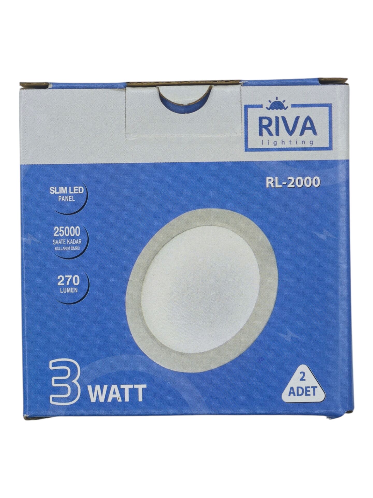 RL-2000   Riva 3W Sıva Altı Slim Led Panel