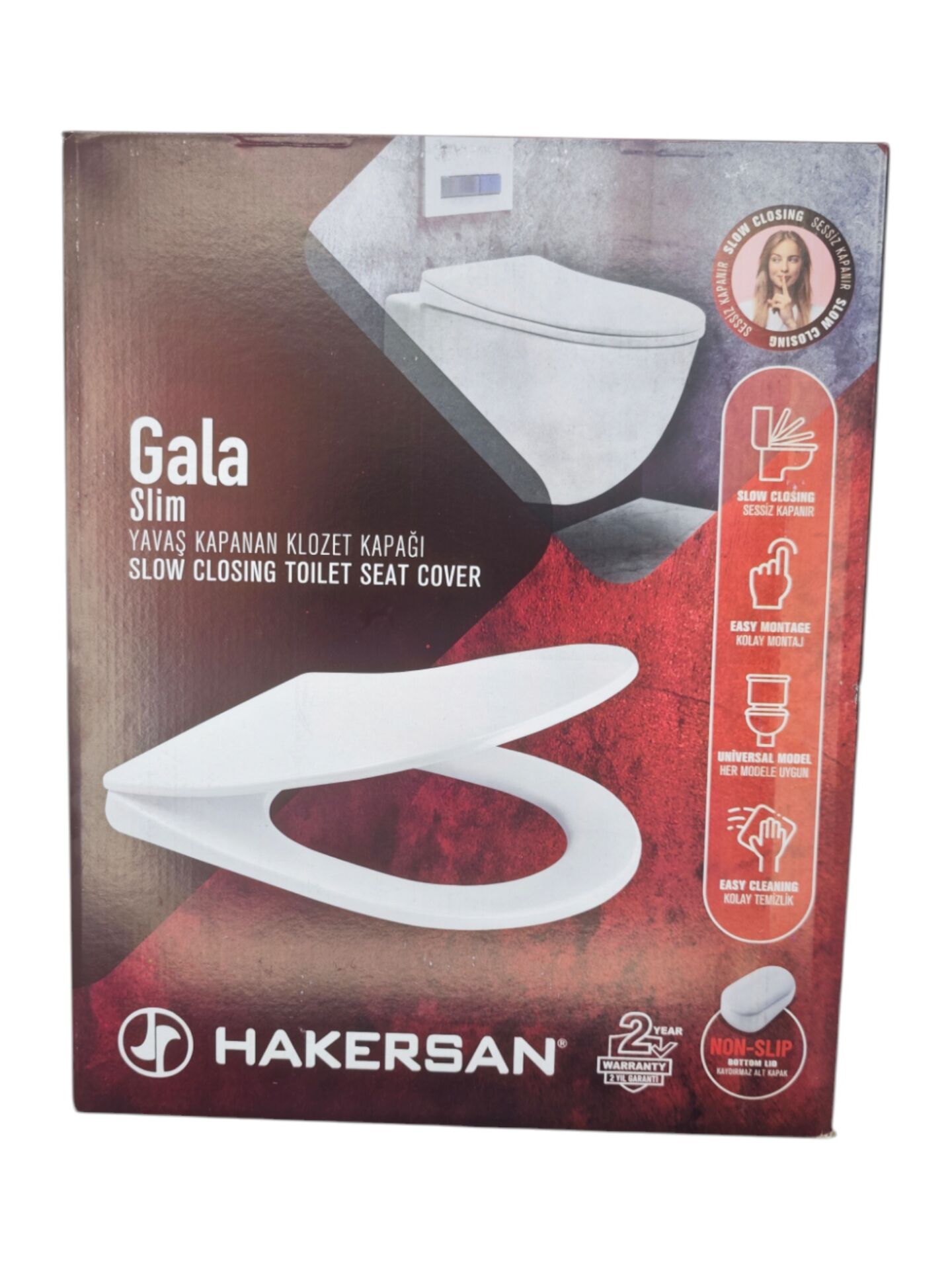 00992   Hakersan Gala Slim Yavaş Kapanan Klozet Kapağı
