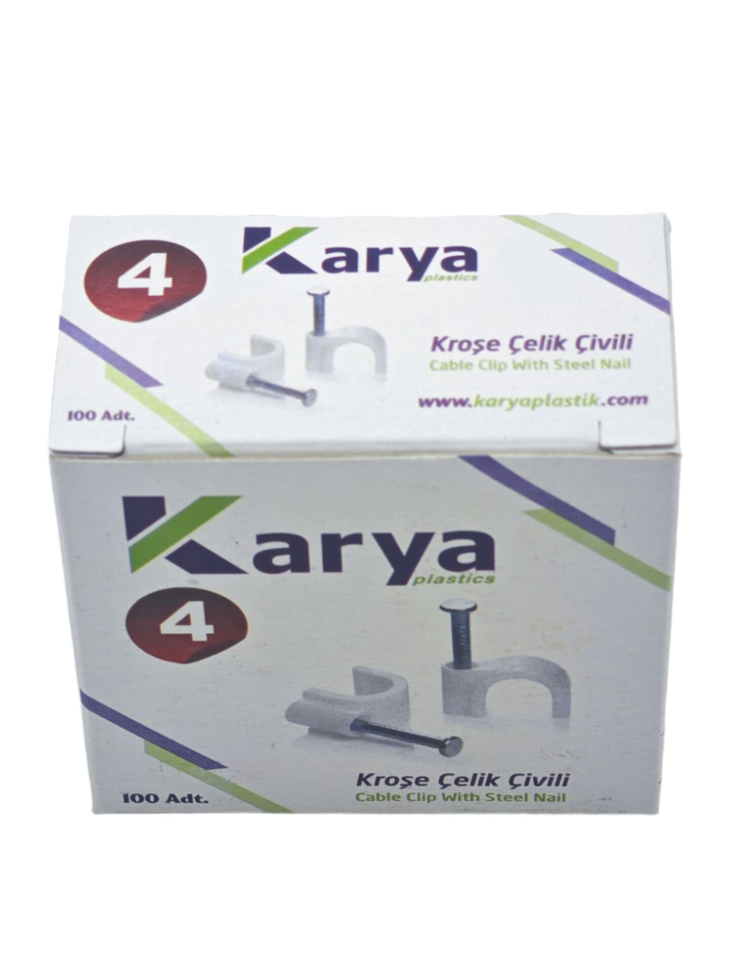 Ck004   Karya Çelik Çivili Kroşe 100Lü