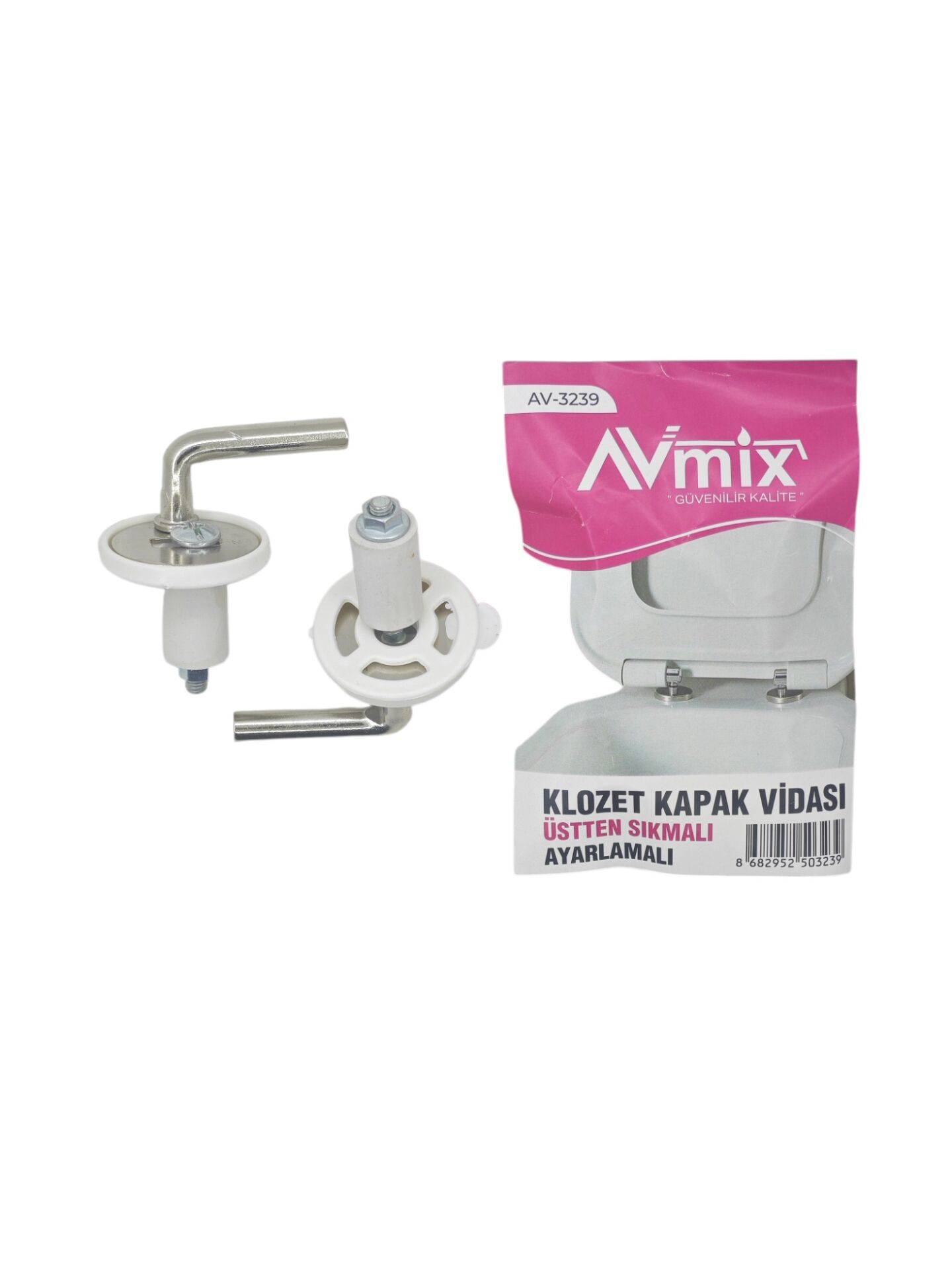 AV-3239   Avmix Klozet Kapak Vidası - Üsten Sıkmalı