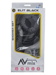 AV-246   Avmix Elit Black Duş Seti