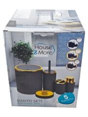 578381   House More Banyo Seti 5Prç - Yaldızlı