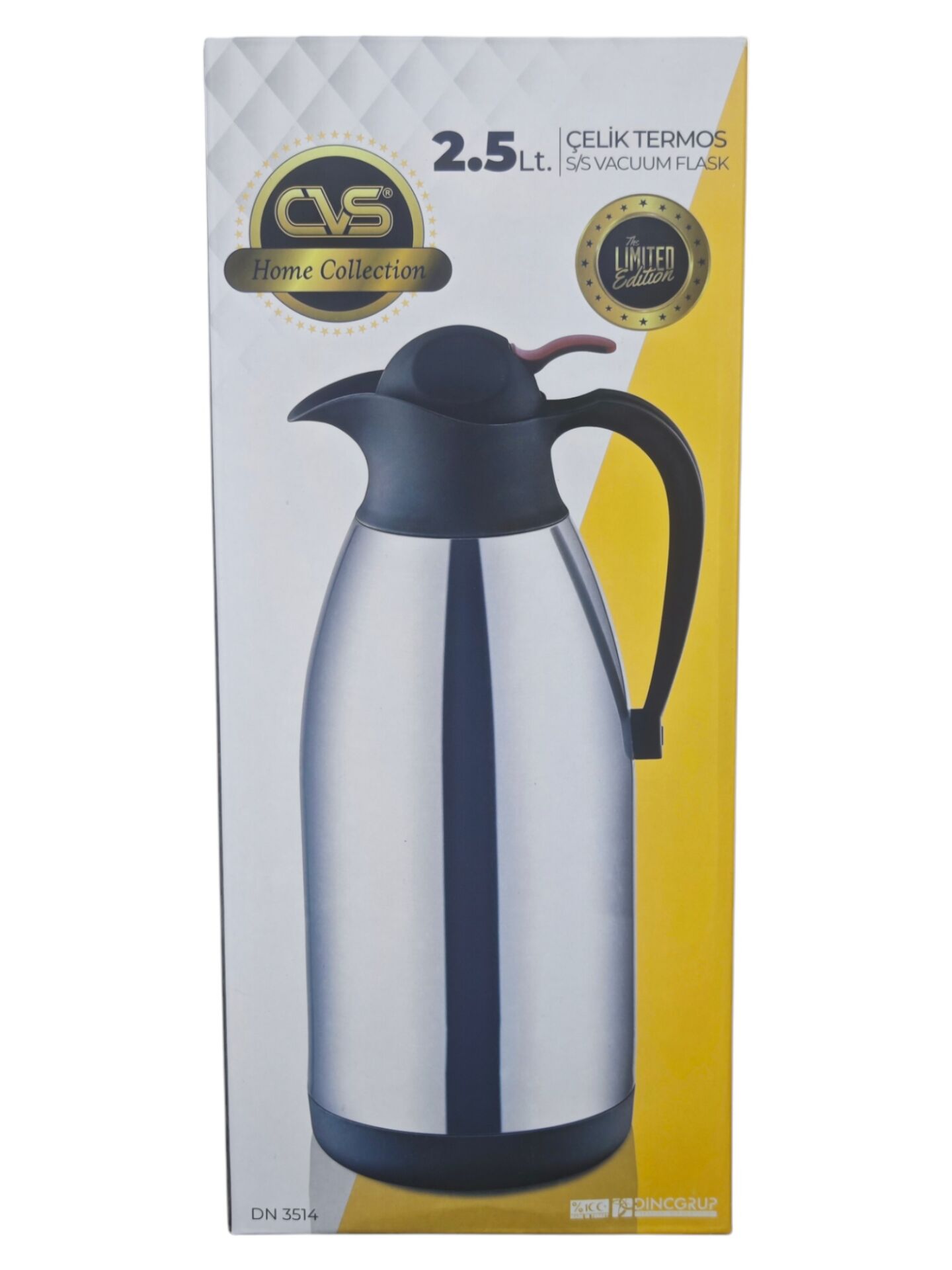 DN 3514   CVS Basmalı Çelik Termos 2.5lt