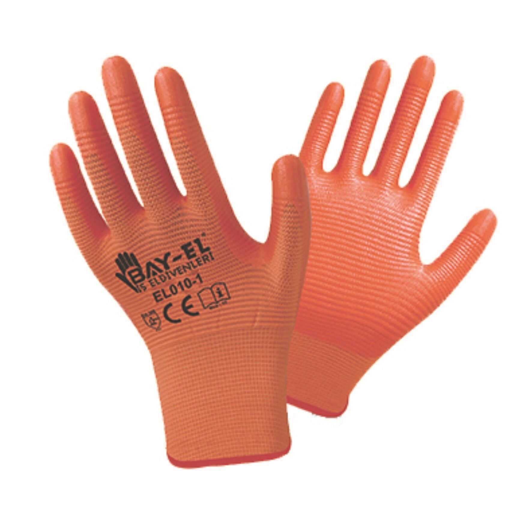 El007   Bay-El Zebra Eldiven Extra 1/2 10 - Turuncu/Turuncu