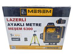 M-6300   Meşem Dl-12 16 Köşeli Lazer 4.2V 5Ah - Tripot Ayaklı