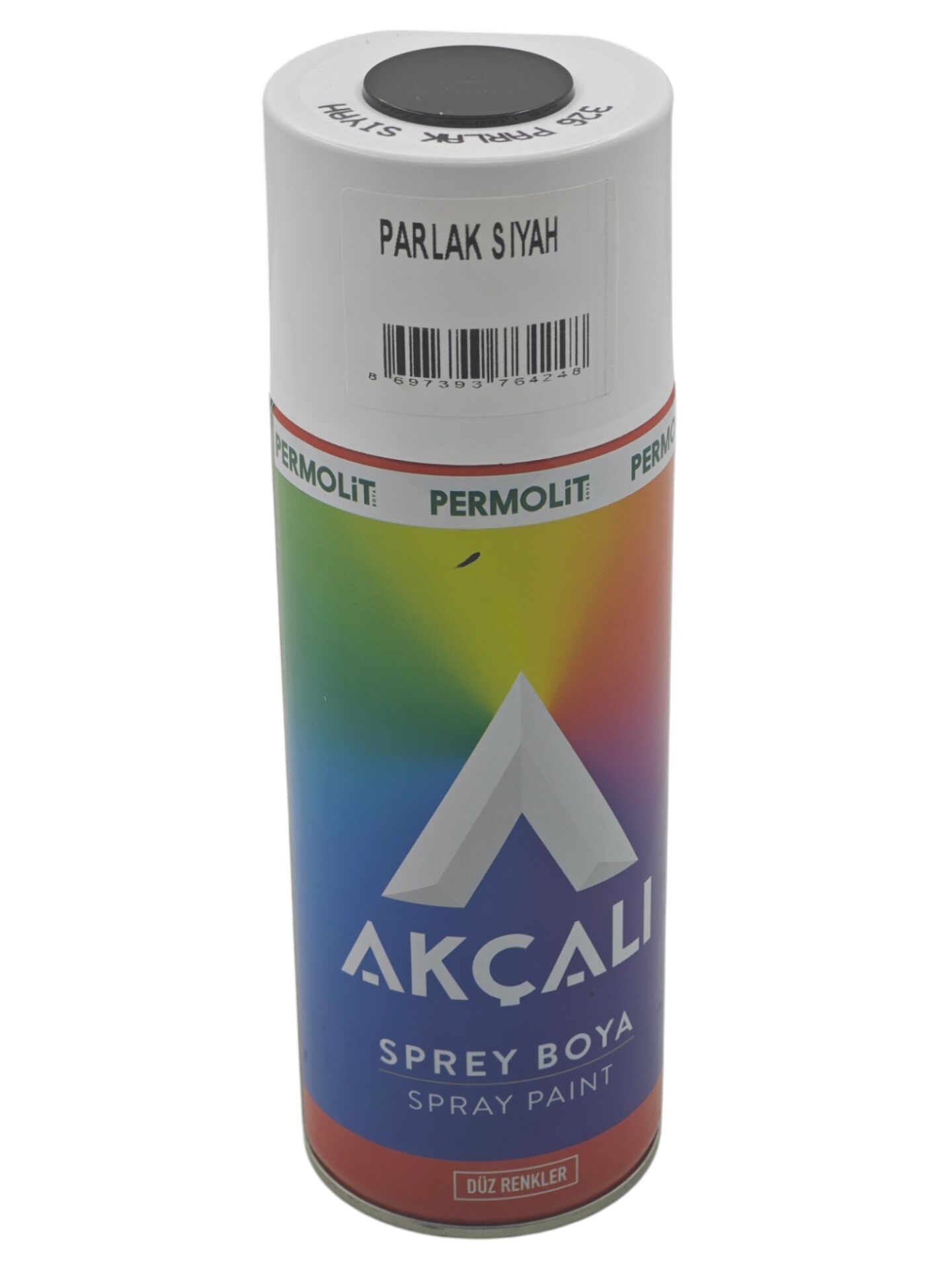 326   Permolit Akçalı Sprey Boya 400ml - Parlak Sıyah
