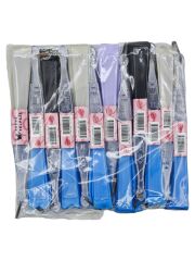 04236   Renkli Dantel Desenli Plastik Yelpaze
