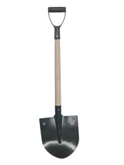 K4001   Sait Demirci Ahşap Saplı Yıldız İnşaat Küreği - Plastik Tutak Saplı