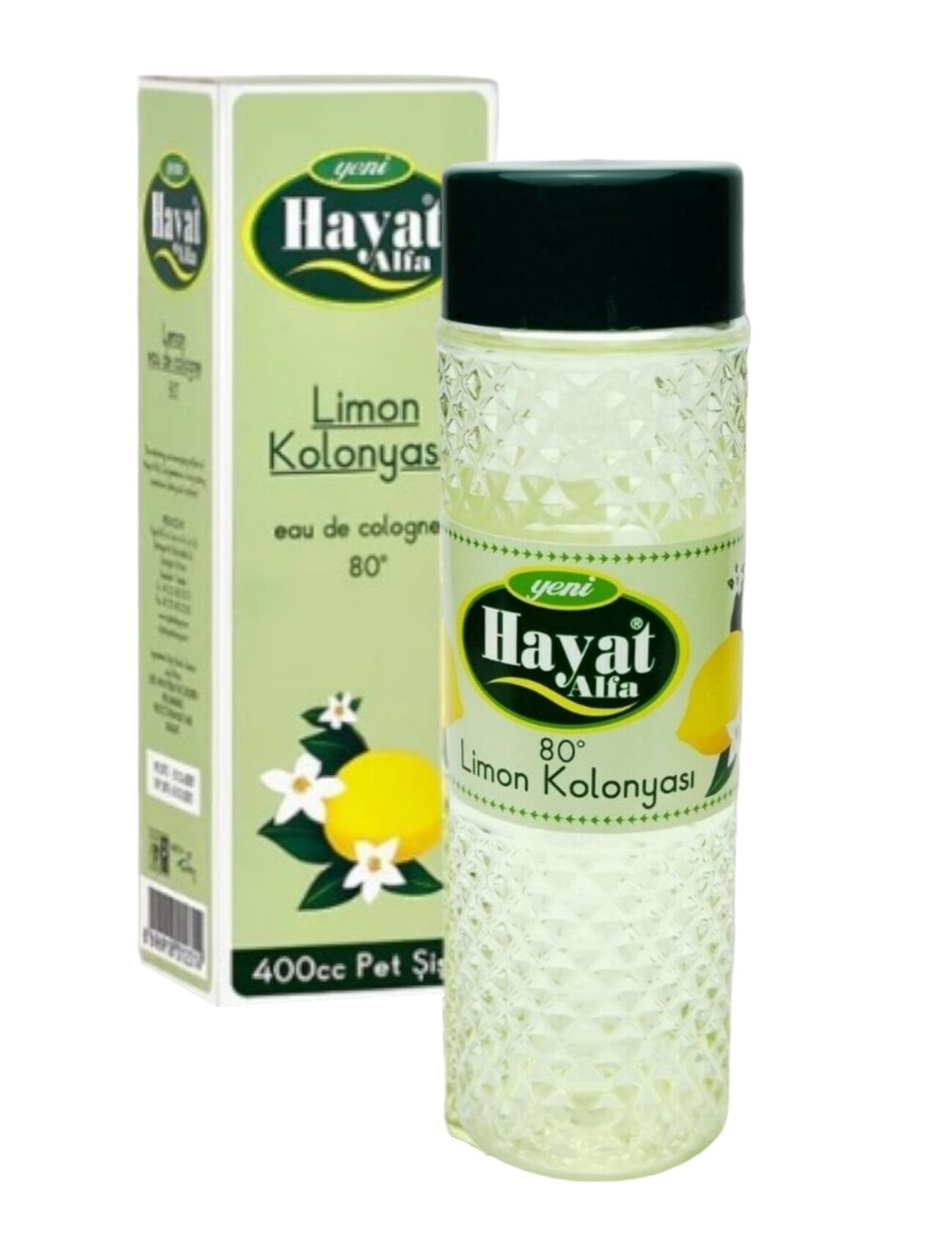 3331   Hayat Limon Kolonyası 80° 400cc (Kutulu)