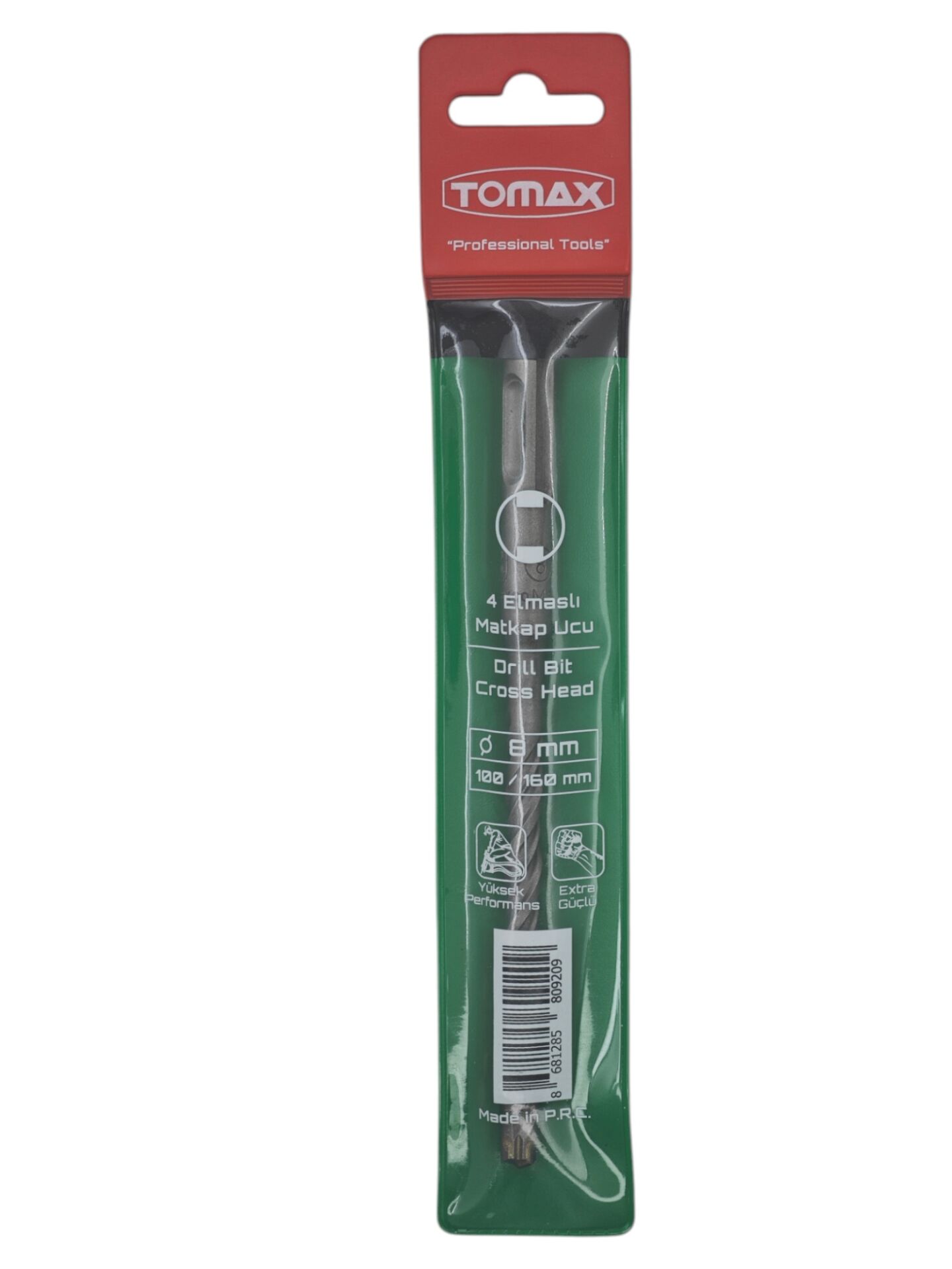 T-0920   Tomax SDS Elmaslı Matkap Ucu 8*160mm